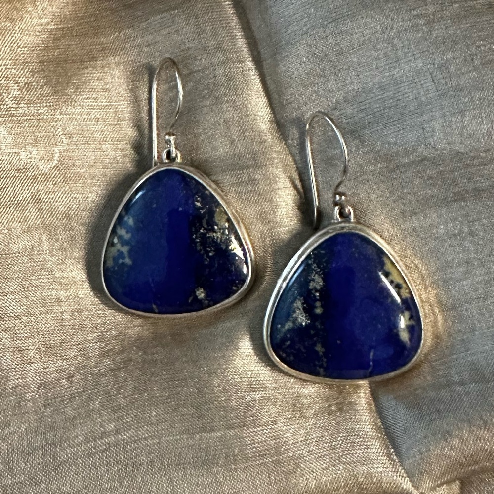Large Lapis earrings